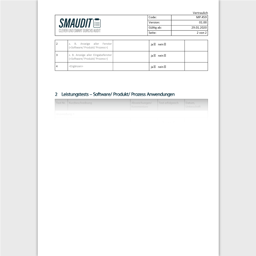 MP.459 - F&T Validierungsprotokoll - SMAUDIT - DIN EN ISO 13485