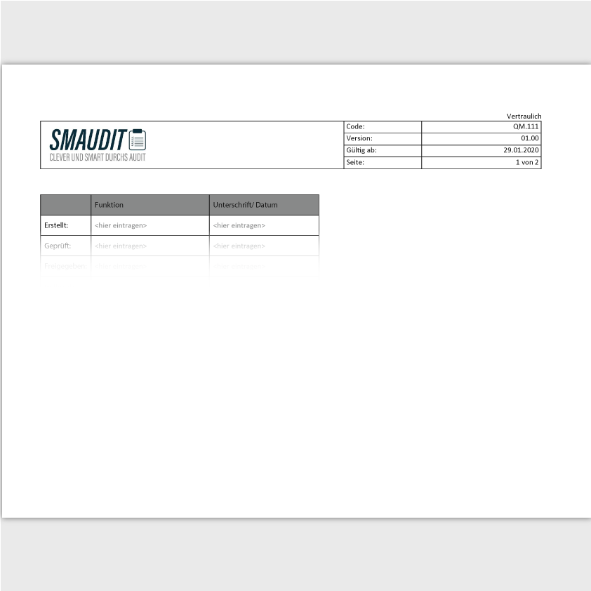QM.111 - F&T CAPA Liste - SMAUDIT - DIN EN ISO 9001