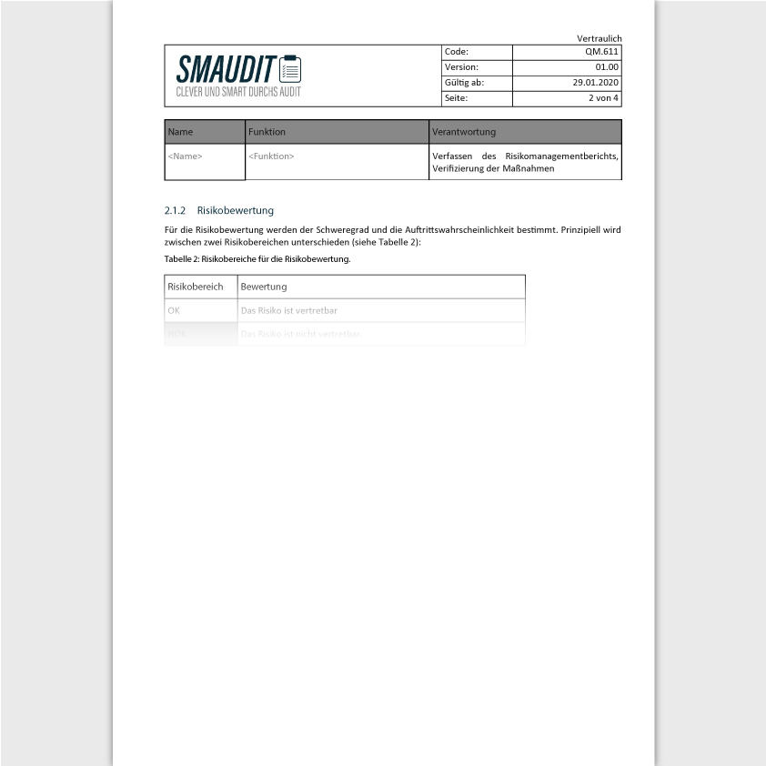 QM.611 - F&T Risikomanagementplan - SMAUDIT - DIN EN ISO 9001