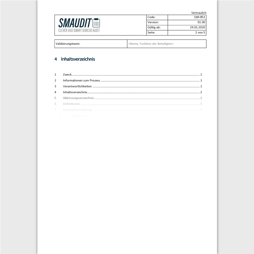 QM.851 - SOP Validierung QM Software - SMAUDIT - DIN EN ISO 9001