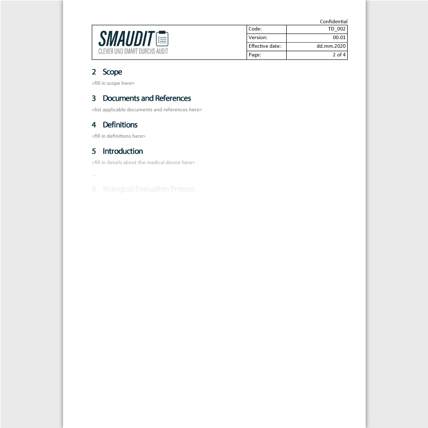 TD.002 - F&T Bio Safety Report (englisch) - SMAUDIT - Technische Dokumentation