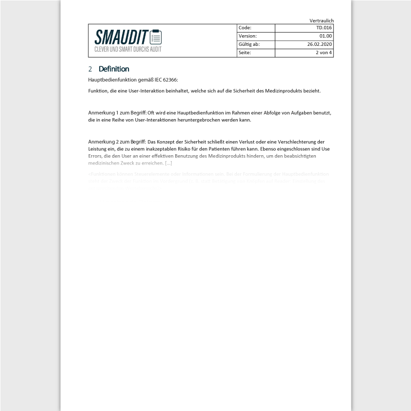 TD.P.002 - Usability Akte - SMAUDIT - Technische Dokumentation